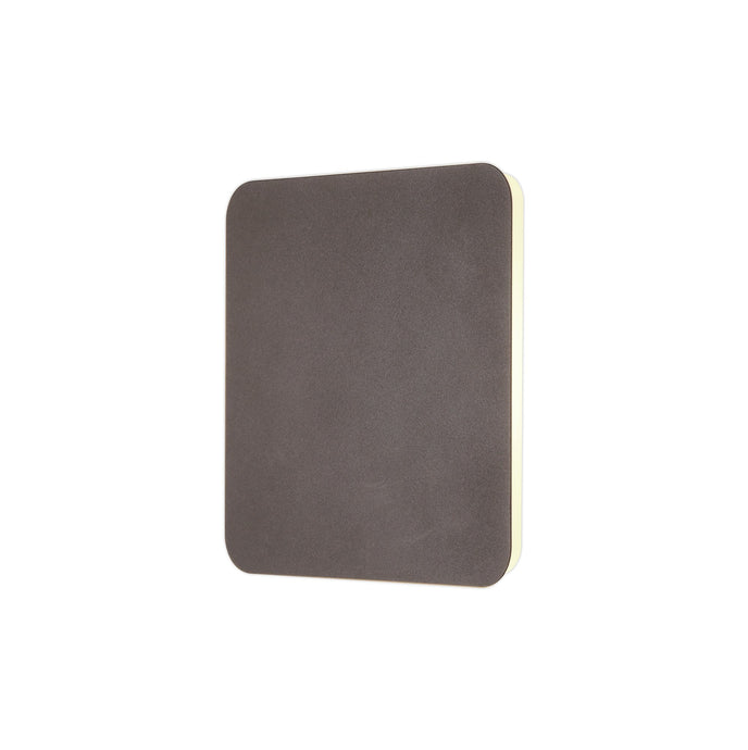 C-Lighting Pastor Magnetic Base Wall Lamp, 12W LED 3000K 498lm, 20/19cm Square Centre, Coffee/Acrylic Frosted Diffuser - 29841
