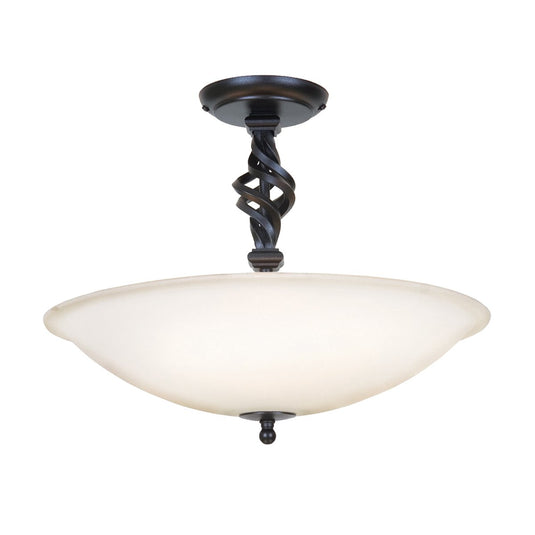 Elstead Lighting PB-SF-A-BLACK Pembroke 3 Light Semi-Flush - Black