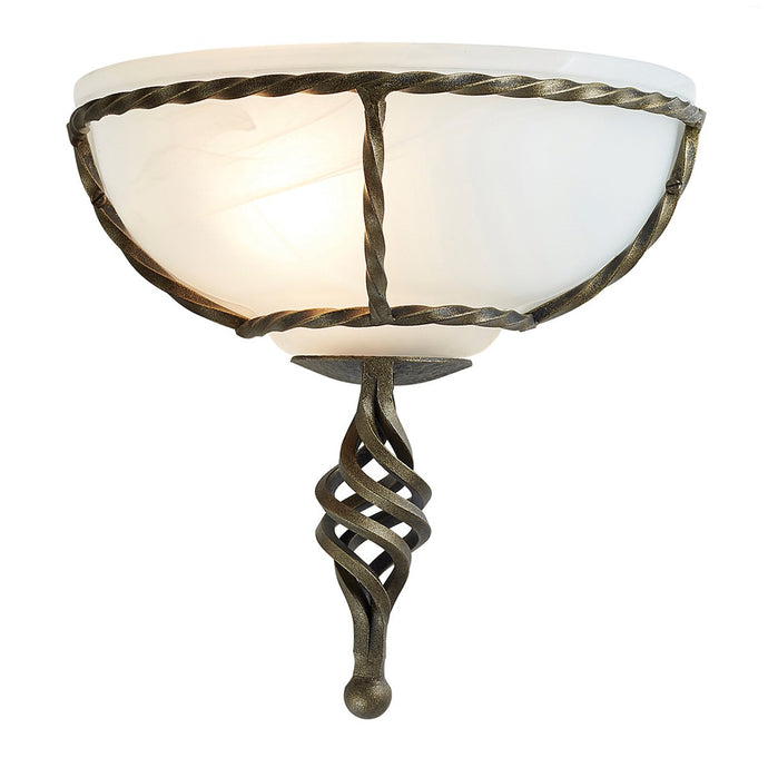 Elstead Lighting PB-WU-BLK-GOLD Pembroke 1 Light Wall Uplighter - Black/Gold
