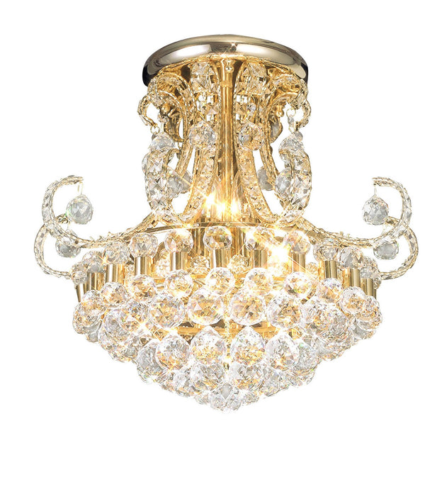 Diyas IL30006 Pearl Ceiling 9 Light French Gold/Crystal - 16452