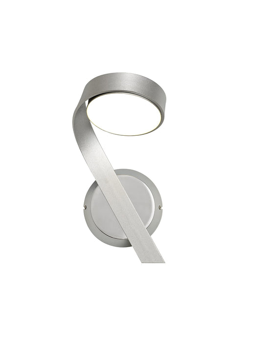 C-Lighting Pembury Wall Lamp Left Switched, 1 x 10W LED, 3000K, 800lm, Silver/Polished Chrome, 3yrs Warranty - 28657