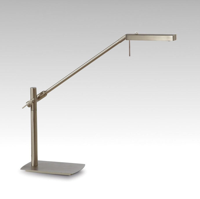 Mantra M4948 Phuket Table Lamp 1 Light 7W LED 3000K, 600lm, Satin Nickel, 3yrs Warranty