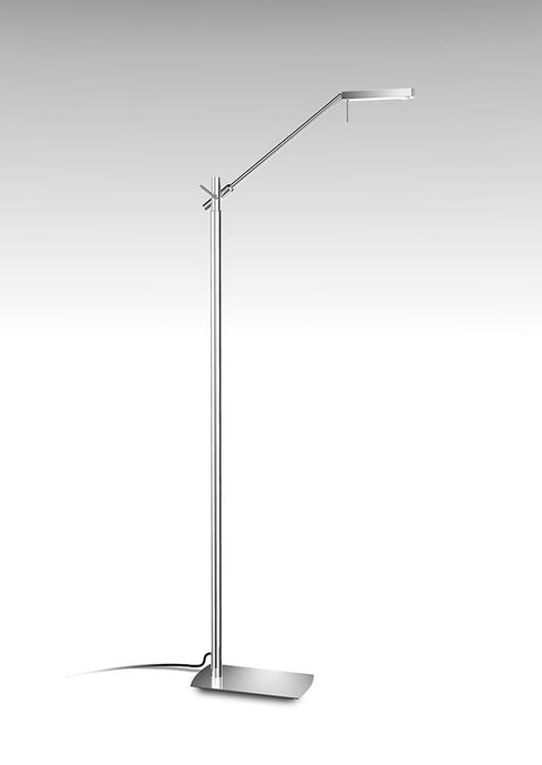 Mantra  M4957 Phuket Floor Lamp 1 Light 7W LED 3000K, 600lm, Polished Chrome, 3yrs Warranty