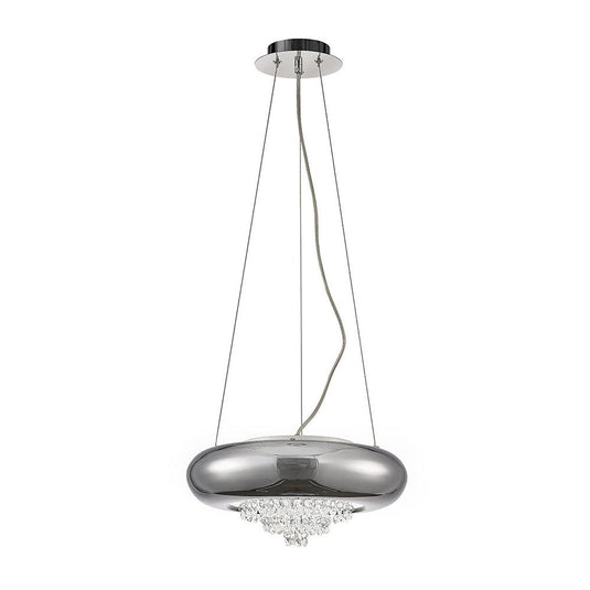 Diyas IL31563 Phyllis Large Pendant 3 Light G9 Polished Chrome/Crystal - 38411