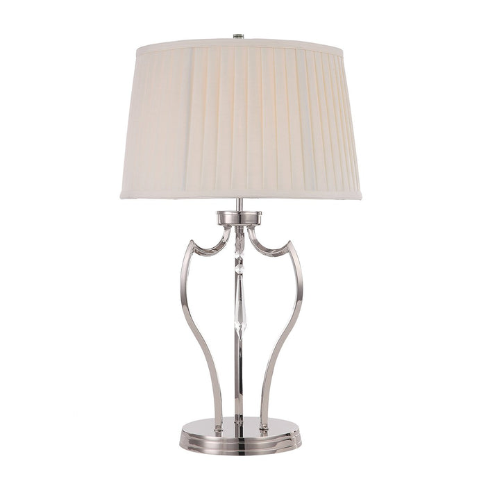 Elstead Lighting PM-TL-PN Pimlico 1 Light Table Lamp - Polished Nickel