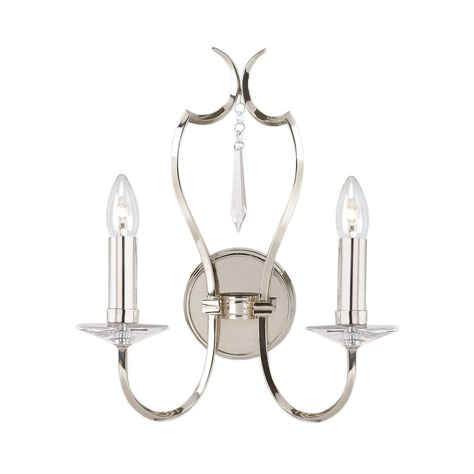 Elstead Lighting PM2-PN Pimlico 2 Light Wall Light - Polished Nickel