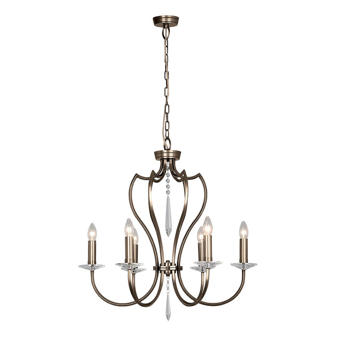 Elstead Lighting PM6-DB Pimlico 6 Light Chandelier - Dark Bronze