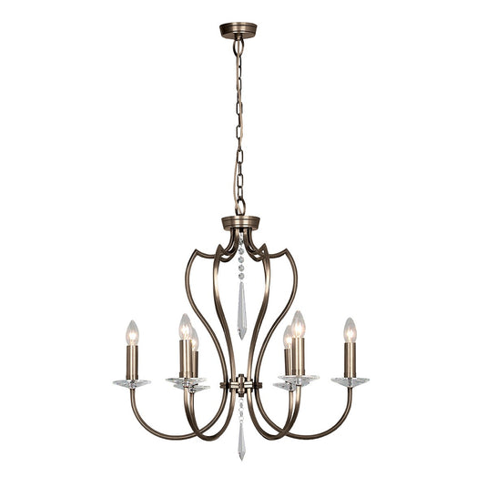 Elstead Lighting PM6-DB Pimlico 6 Light Chandelier - Dark Bronze