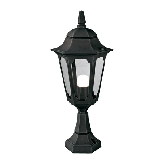 Elstead Lighting PR4-BLACK Parish 1 Light Pedestal Lantern