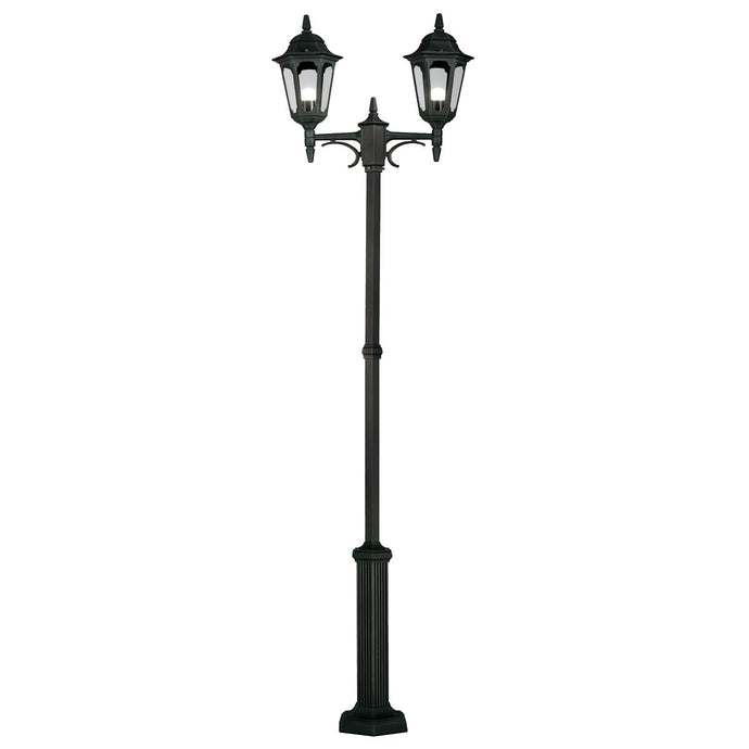 Elstead Lighting PR8-BLACK Parish 2 Light Twin Lamp Post