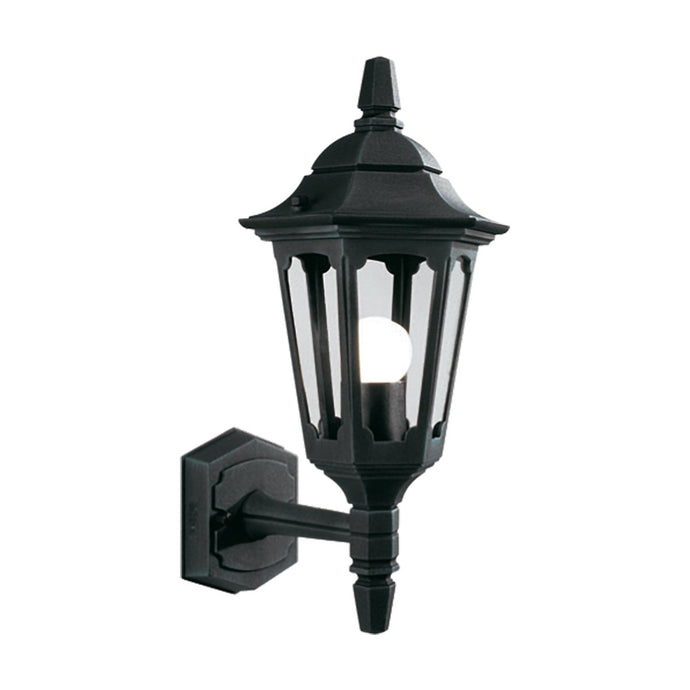 Elstead Lighting PRM1-BLACK Parish Mini 1 Light Up Wall Lantern