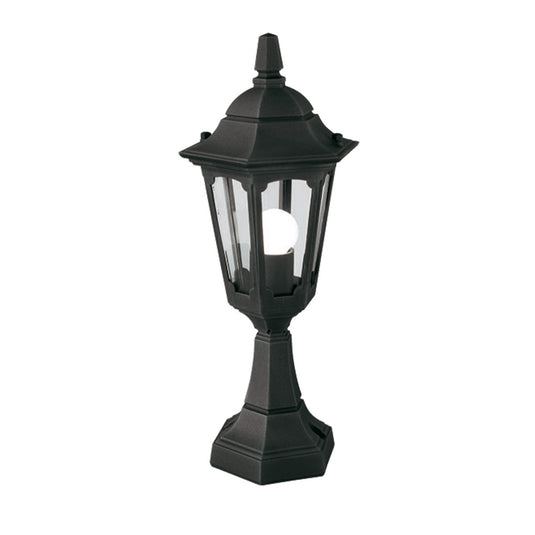 Elstead Lighting PRM4-BLACK Parish Mini 1 Light Pedestal Lantern