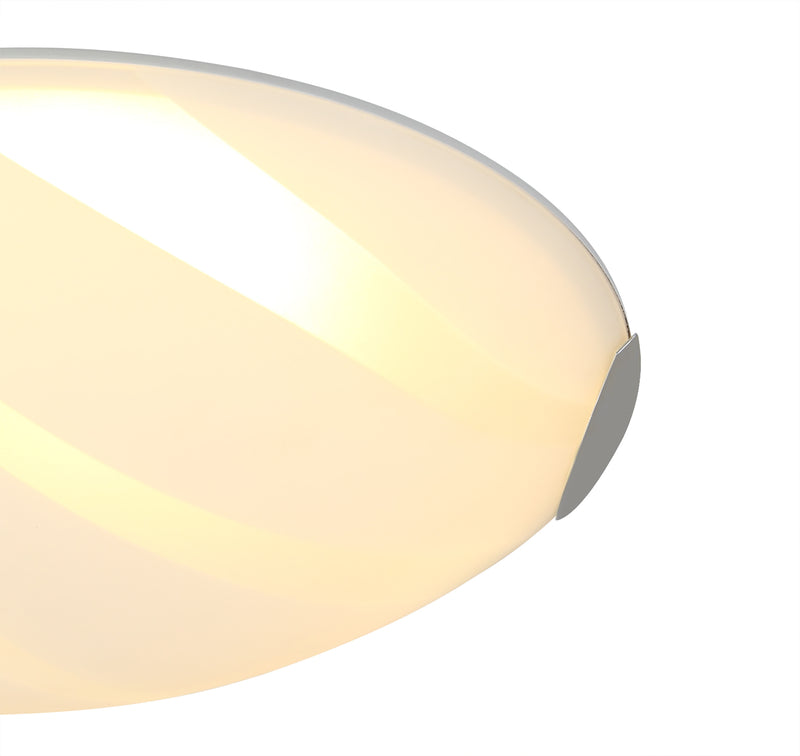 Load image into Gallery viewer, C-Lighting Procyon Ceiling 30cm, 1 x 12W LED, 3000K, 666lm, Polished Chrome/White, 3yrs Warranty - 29183
