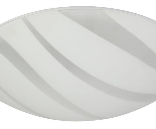 C-Lighting Procyon Ceiling 30cm, 1 x 12W LED, 3000K, 666lm, Polished Chrome/White, 3yrs Warranty - 29183
