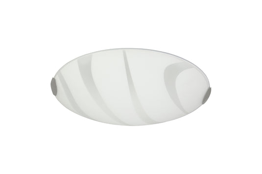 C-Lighting Procyon Ceiling 40.5cm, 1 x 24W LED, 3000K, 1404lm, Polished Chrome/White, 3yrs Warranty - 29184