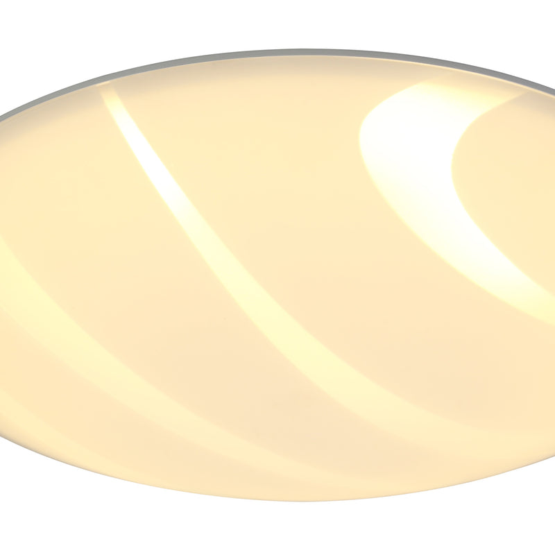 Load image into Gallery viewer, C-Lighting Procyon Ceiling 40.5cm, 1 x 24W LED, 3000K, 1404lm, Polished Chrome/White, 3yrs Warranty - 29184
