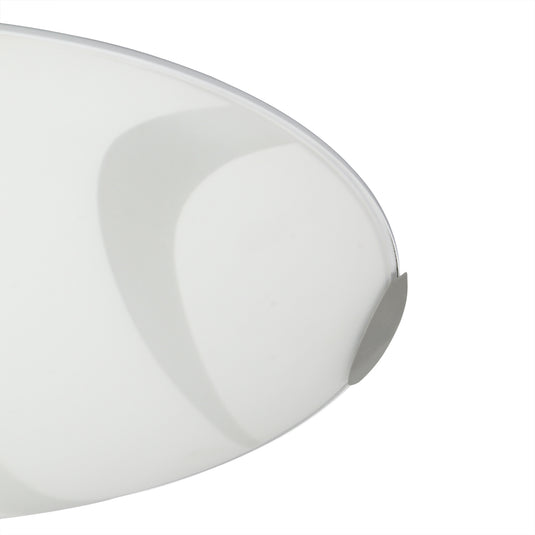 C-Lighting Procyon Ceiling 40.5cm, 1 x 24W LED, 3000K, 1404lm, Polished Chrome/White, 3yrs Warranty - 29184