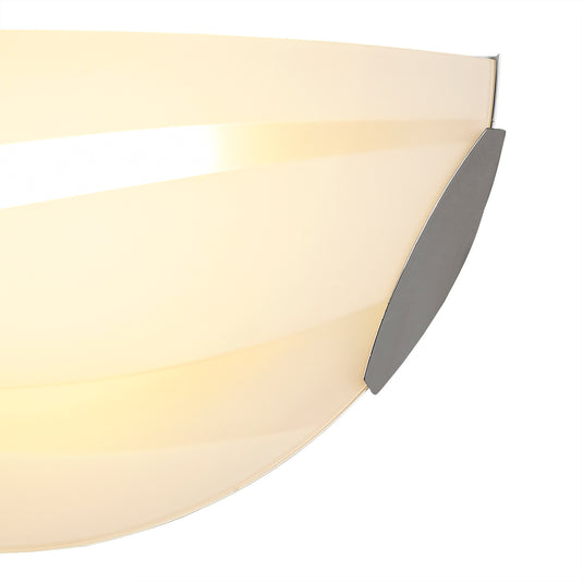 C-Lighting Procyon Wall Lamp, 1 x 12W LED, 3000K, 780lm, Polished Chrome/White, 3yrs Warranty - 29185
