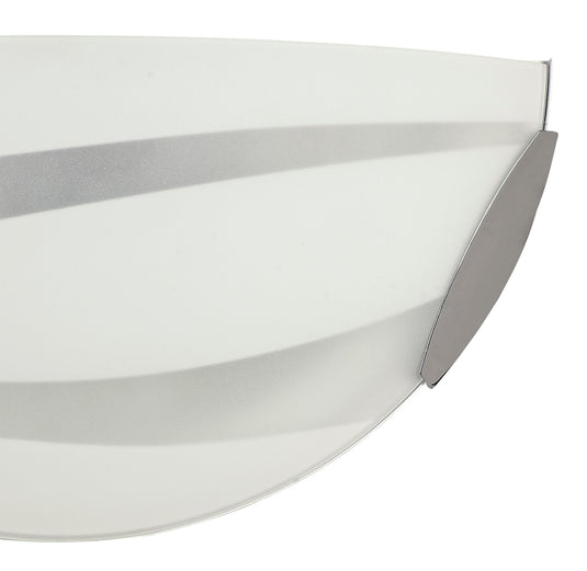 C-Lighting Procyon Wall Lamp, 1 x 12W LED, 3000K, 780lm, Polished Chrome/White, 3yrs Warranty - 29185