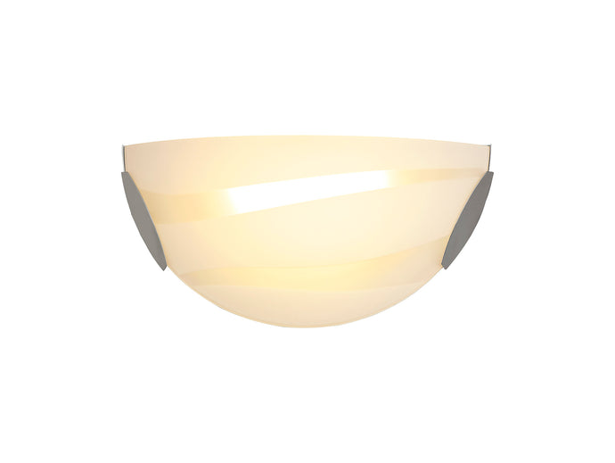 C-Lighting Procyon Wall Lamp, 1 x 12W LED, 3000K, 780lm, Polished Chrome/White, 3yrs Warranty - 29185