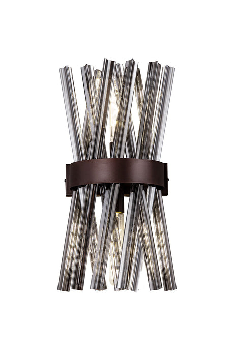 C-Lighting Puppies 2 Light E14, Wall Light E14, Brown Oxide / Smoke Glass - 33263