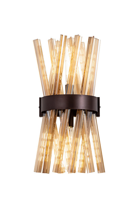 C-Lighting Puppies 2 Light E14, Wall Light E14, Brown Oxide / Champagne Glass - 33264