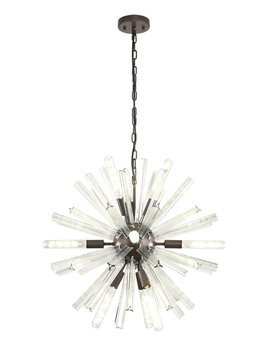 C-Lighting Puppies 10 Light E14, Round Pendant Brown Oxide / Clear Glass - 33354