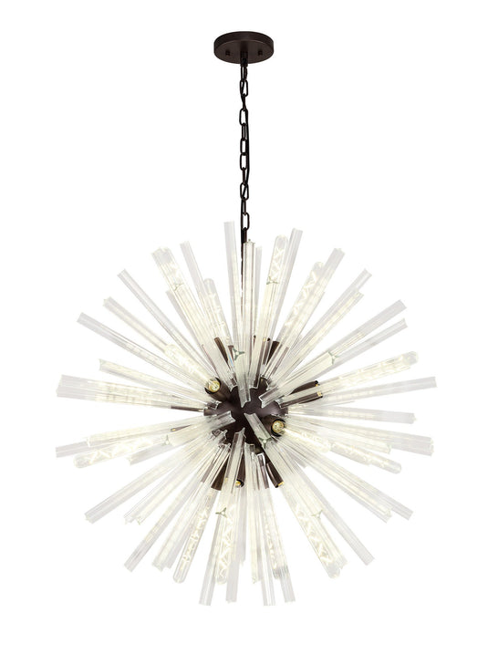 C-Lighting Puppies 16 Light E27, Round Pendant Brown Oxide / Clear Glass - 33360