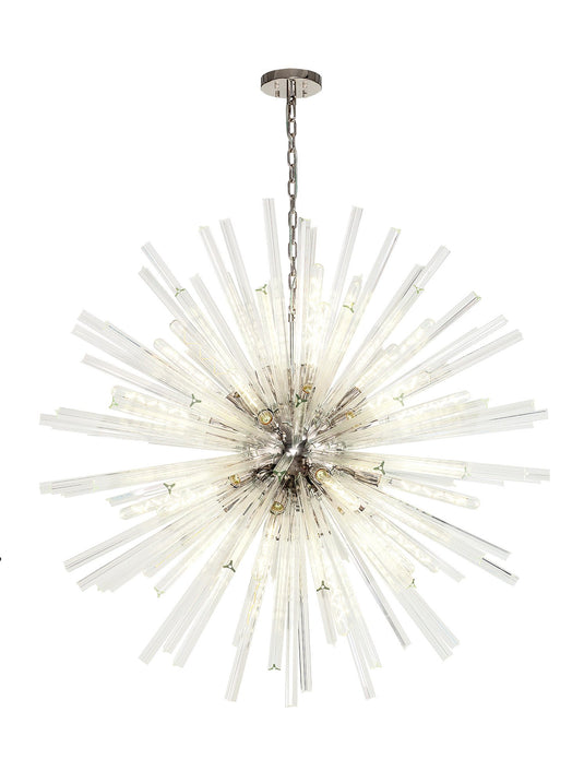 C-Lighting Puppies 32 Light E27, Round Pendant Polished Nickel / Clear Glass - 33363