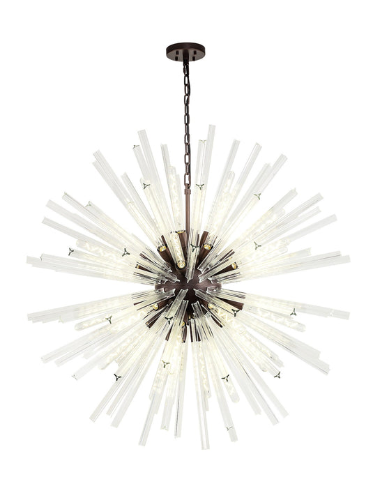 C-Lighting Puppies 32 Light E27, Round Pendant Brown Oxide / Clear Glass - 33366