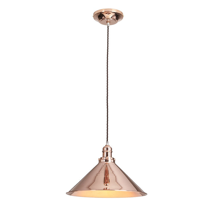 Elstead Lighting  PV-SP-CPR Provence 1 Light Pendant - Polished Copper