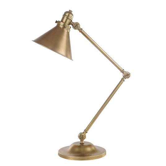 Elstead Lighting PV-TL-AB Provence 1 Light Table Lamp - Aged Brass