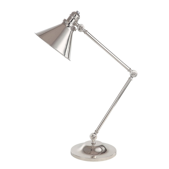 Elstead Lighting PV-TL-PN Provence 1 Light Table Lamp - Polished Nickel