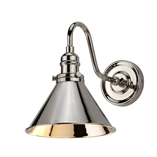 Elstead Lighting PV1-PN Provence 1 Light Wall Light - Polished Nickel