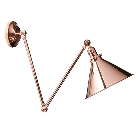 Elstead Lighting PV-GWP CPR Provence 1 Light Polished Copper Wall Light