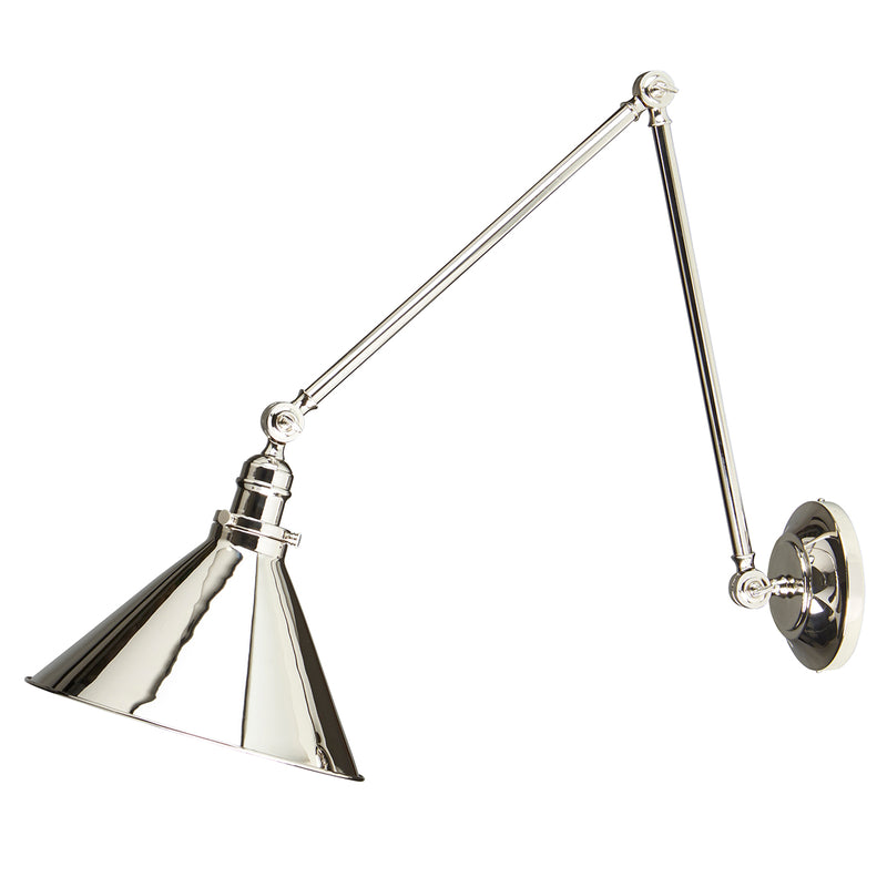 Load image into Gallery viewer, Elstead Lighting PV-GWP PN Provence 1 Light Polished Nickel Wall Light
