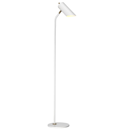 Elstead Lighting QUINTO-FL-WAB Quinto 1 Light Floor Lamp - White Aged Brass