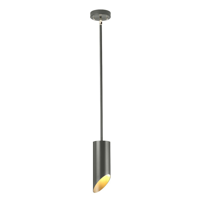 Elstead Lighting QUINTO1P-GPN Quinto 1 Light Pendant - Dark Grey Polished Nickel