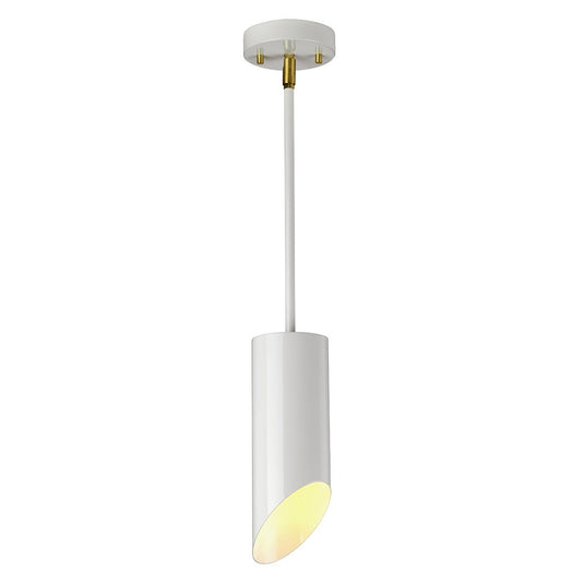 Elstead Lighting QUINTO1P-WAB Quinto 1 Light Pendant - White Aged Brass