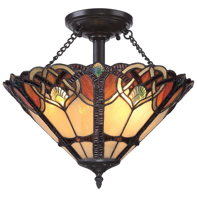 Quoizel QZ-CAMBRIDGE-SF Cambridge 2 Light Large Semi Flush Mount