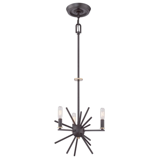 Quoizel QZ-CARNEGIE3 Carnegie 3 Light Chandelier