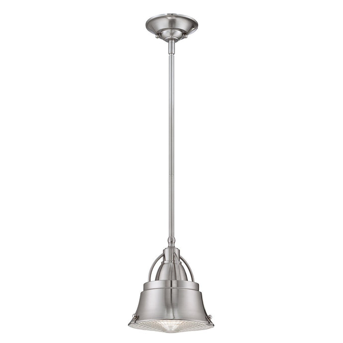 Quoizel QZ-CODY-P-S-BN Cody 1 Light Mini Pendant in Brushed Nickel