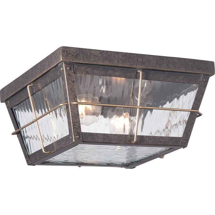 Quoizel QZ-CORTLAND-F Cortland 2 Light Outdoor Flush Mount