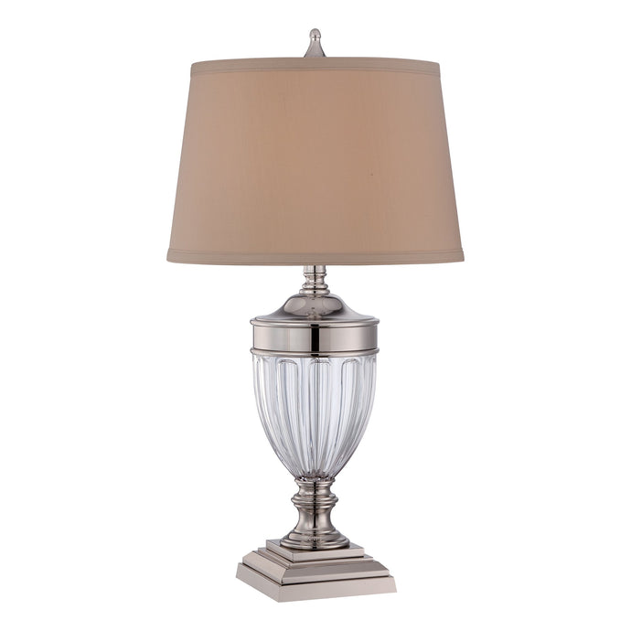 Quoizel QZ-DENNISON-PN Dennison 1 Light Table Lamp - Polished Nickel