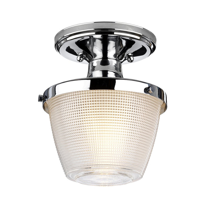 Quoizel QZ-DUBLIN-SF-PC Dublin 1 Light Semi-Flush Mount - Polished Chrome