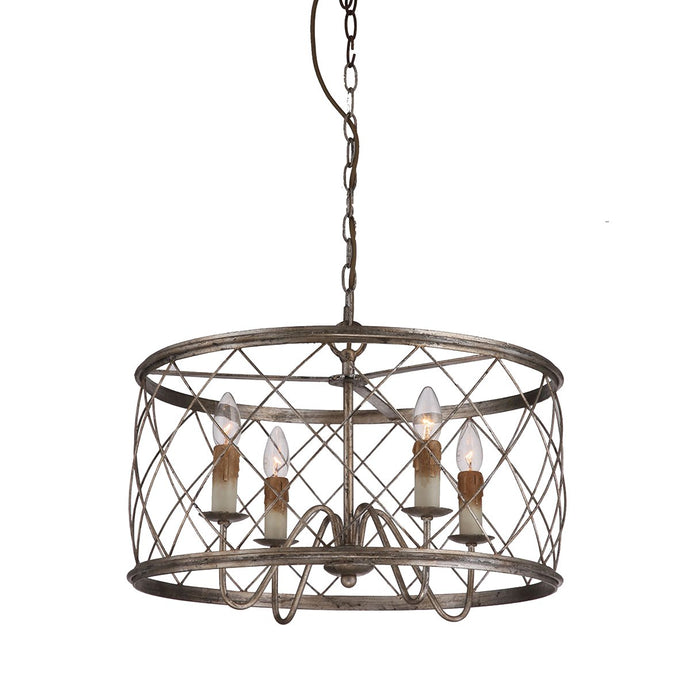 Quoizel QZ-DURY-P Dury 4 Light Pendant Chandelier