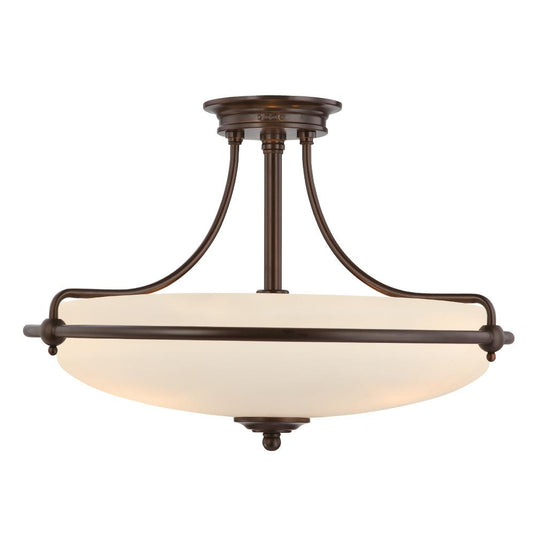 Quoizel QZ-GRIFFIN-SFM-PN Griffin 4 Light Semi-Flush Light - Palladian Bronze