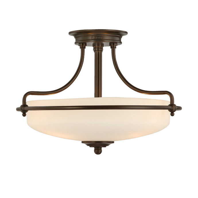 Quoizel QZ-GRIFFIN-SFS-PN Griffin 3 Light Semi-Flush Light - Palladian Bronze