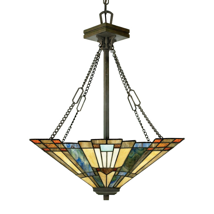 Quoizel QZ-INGLENOOK-P-B Inglenook 3 Light Pendant