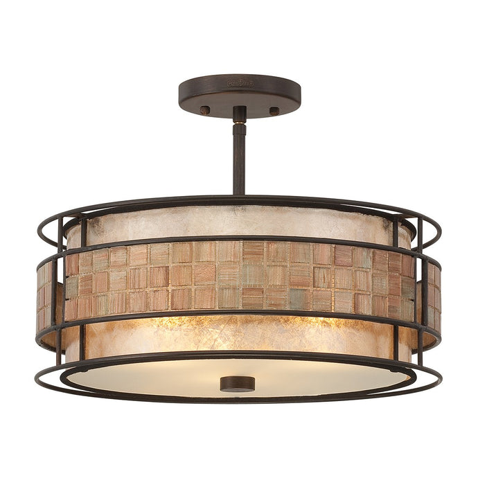 Quoizel QZ-LAGUNA-SF Laguna 3 Light Semi-Flush Light